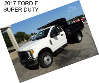 2017 FORD F SUPER DUTY