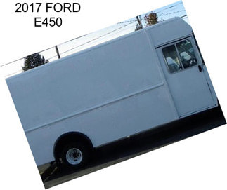 2017 FORD E450