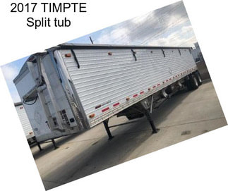 2017 TIMPTE Split tub