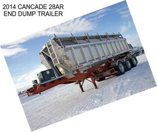 2014 CANCADE 28AR END DUMP TRAILER