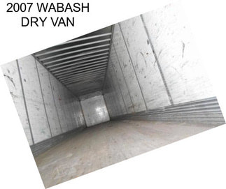 2007 WABASH DRY VAN