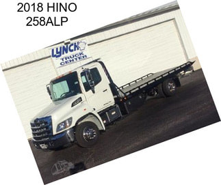 2018 HINO 258ALP