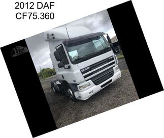 2012 DAF CF75.360