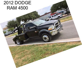 2012 DODGE RAM 4500