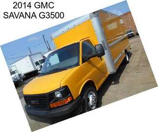 2014 GMC SAVANA G3500