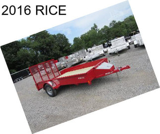2016 RICE