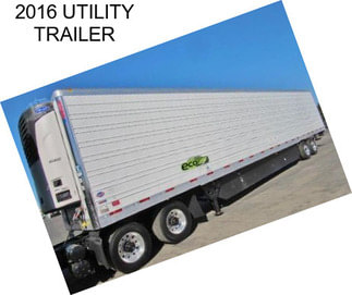 2016 UTILITY TRAILER