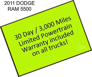 2011 DODGE RAM 5500