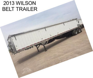 2013 WILSON BELT TRAILER