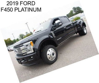 2019 FORD F450 PLATINUM