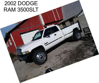 2002 DODGE RAM 3500SLT