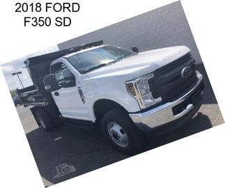 2018 FORD F350 SD