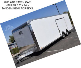 2018 ATC RAVEN CAR HAULER 8.5\' X 24\' - TANDEM 5200# TORSION