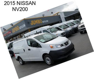 2015 NISSAN NV200