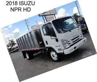 2018 ISUZU NPR HD