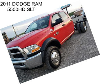 2011 DODGE RAM 5500HD SLT