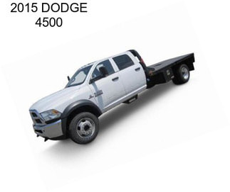 2015 DODGE 4500
