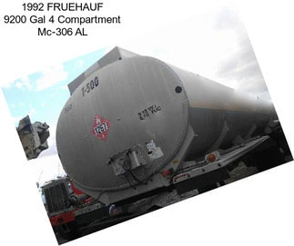 1992 FRUEHAUF 9200 Gal 4 Compartment Mc-306 AL