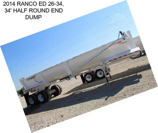 2014 RANCO ED 26-34, 34\' HALF ROUND END DUMP