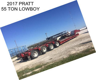 2017 PRATT 55 TON LOWBOY