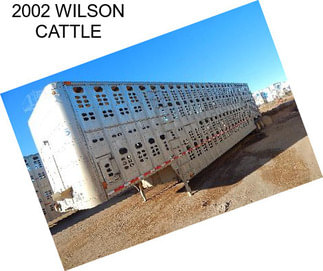 2002 WILSON CATTLE