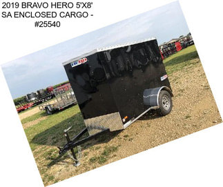 2019 BRAVO HERO 5\'X8\' SA ENCLOSED CARGO - #25540