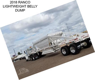 2018 RANCO LIGHTWEIGHT BELLY DUMP