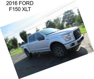 2016 FORD F150 XLT