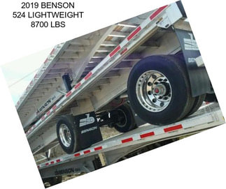 2019 BENSON 524 LIGHTWEIGHT 8700 LBS