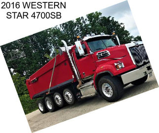 2016 WESTERN STAR 4700SB