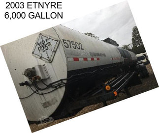 2003 ETNYRE 6,000 GALLON