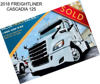 2018 FREIGHTLINER CASCADIA 125