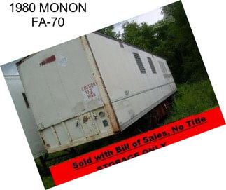 1980 MONON FA-70