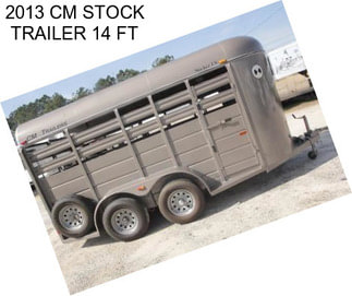 2013 CM STOCK TRAILER 14 FT