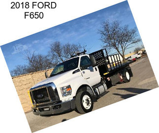 2018 FORD F650