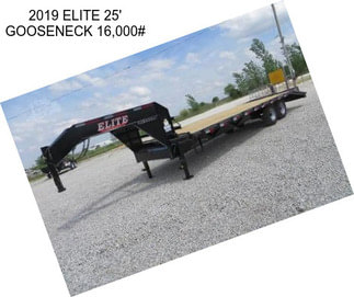 2019 ELITE 25\' GOOSENECK 16,000#