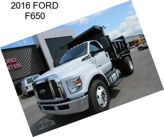 2016 FORD F650