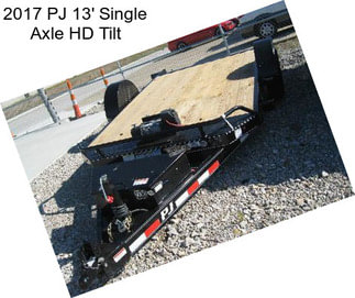 2017 PJ 13\' Single Axle HD Tilt