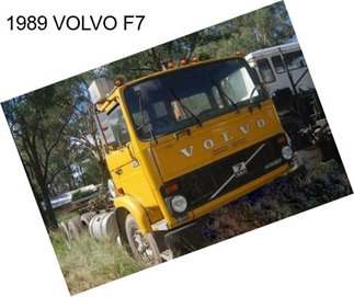 1989 VOLVO F7