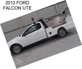 2012 FORD FALCON UTE