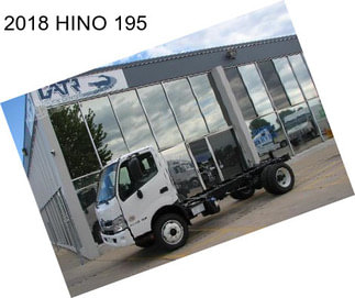 2018 HINO 195