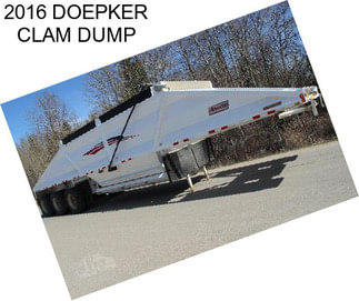 2016 DOEPKER CLAM DUMP