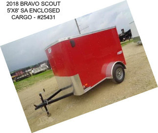 2018 BRAVO SCOUT 5\'X8\' SA ENCLOSED CARGO - #25431