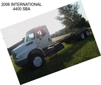 2006 INTERNATIONAL 4400 SBA