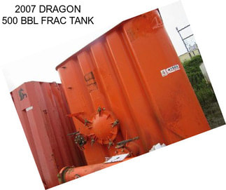 2007 DRAGON 500 BBL FRAC TANK