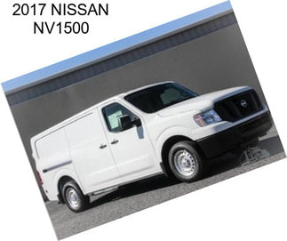 2017 NISSAN NV1500