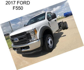 2017 FORD F550