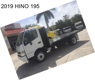 2019 HINO 195