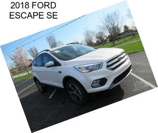 2018 FORD ESCAPE SE