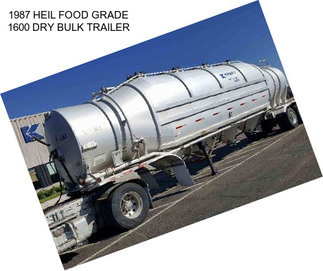 1987 HEIL FOOD GRADE 1600 DRY BULK TRAILER